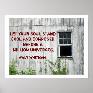 Citation de Walt Whitman - affiche