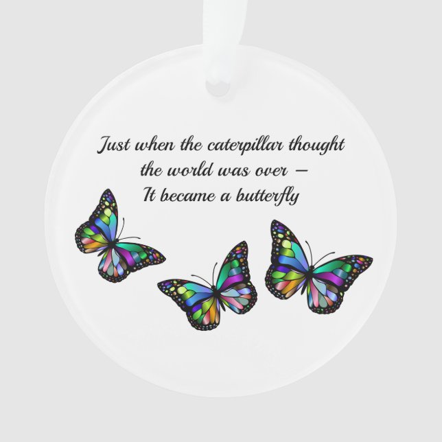 Citation d'encouragement pour les papillons (devant)