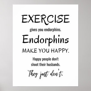 Citation D'Exercice Drôle, Affiche De Gymnase, Fit