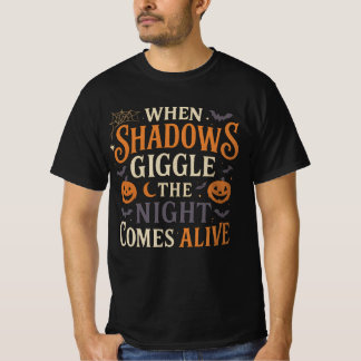 Citation d'Halloween T-Shirt Design nuit de l'ombr