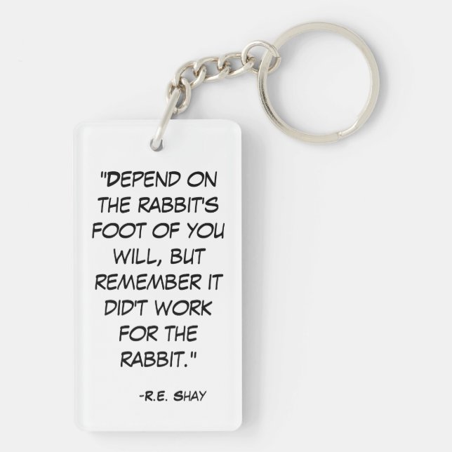 Citation drôle du pied de lapin (Dos)