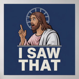 Citation drôle Jésus mème J'ai vu cette affiche ch