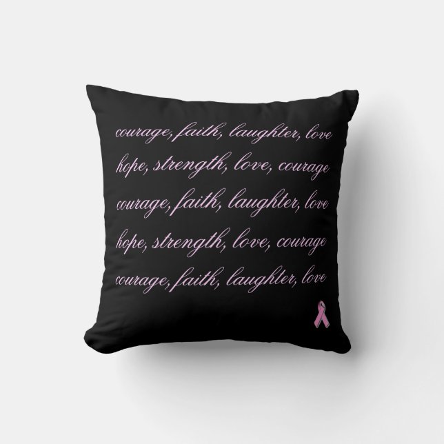 Citation du cancer du sein Lève oreiller (Recto)
