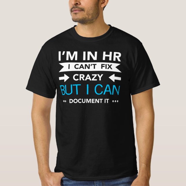 Citation du service des RH Document T-shirt fou (Devant)