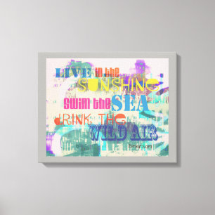 citation Emerson colorée toile tendue