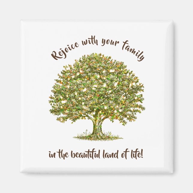 Citation famille Magnet arbre familial Accessoire  (Devant)
