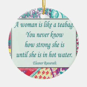 Citation forte de femme, ornement de Noël