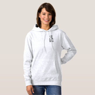 Citation grise de sweat - shirt à capuche