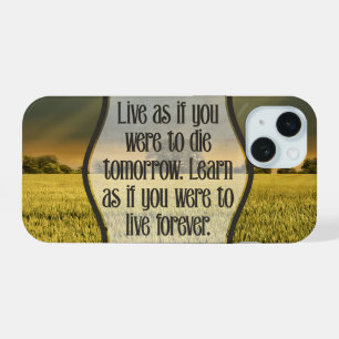 Citation Inspirante de Mahatma Gandhi "Vivez"
