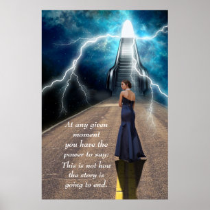 Citation inspirante et motivationnelle Poster d'ar