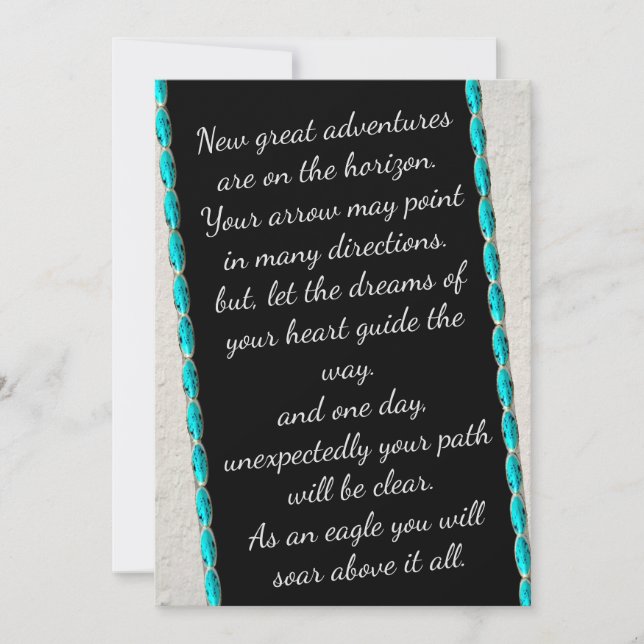 Citation inspirante Père Noël Fe cartes de graduat (Devant)