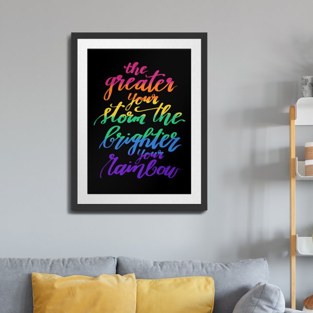 Citation inspirante Poster arc-en-ciel (Créateur téléchargé)