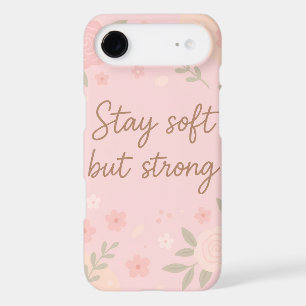 Citation Inspirante Rose Floral – Restez Douce