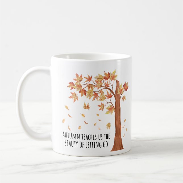 Citation Inspiration Mug de café - Design d'aquare (Gauche)