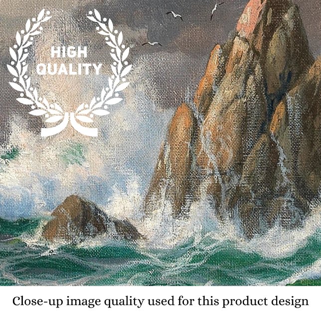 Citation Inspiration Vintage Art Seascape Mat (Créateur téléchargé)