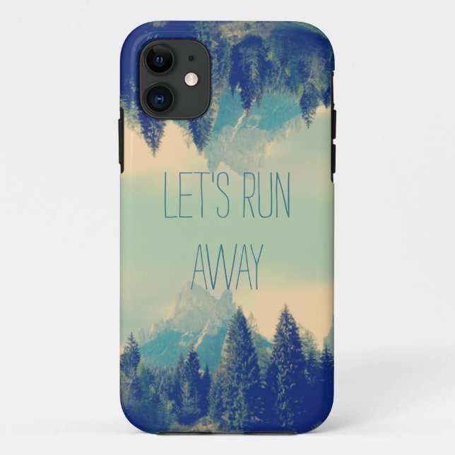 Citation inspirationnelle iPhone 5 coque Fuyons (Dos)