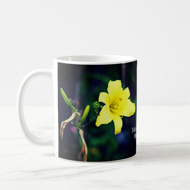 Citation Jaune Inspirationnelle Mug (Gauche)