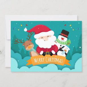 Citation Joyeuse de Noël avec carte de vacances en