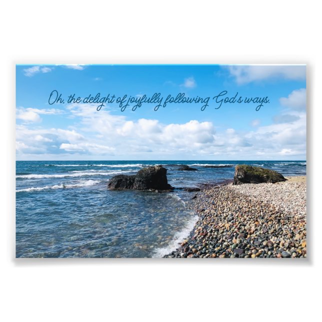 Citation Joyeuse Inspirer la photographie de plage (Devant)