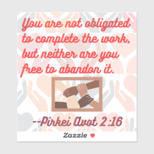 Citation juive : Tikkun Olam Sticker