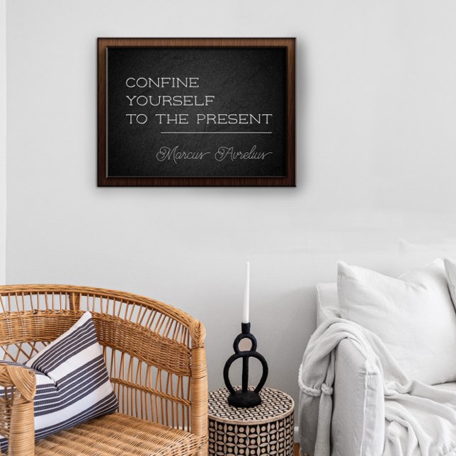 Citation latine Confinez-vous poster au fusain (Créateur téléchargé)