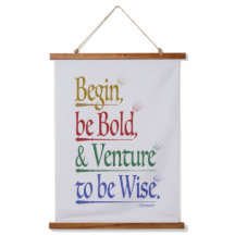 Citation Magique Horace Bois Tapisserie recouverte