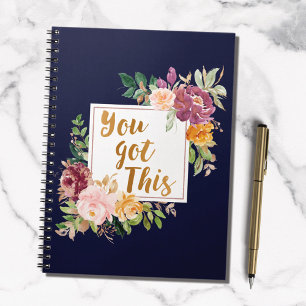 Citation Motivante Fleur de Rose Colorée Florale