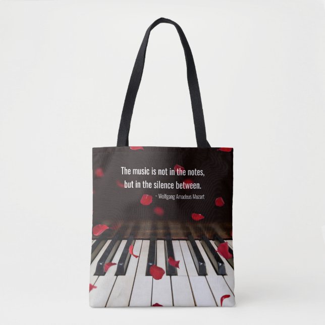 Citation musicale sur le Sac fourre-tout Piano Key (Devant)
