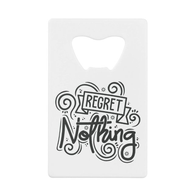 Citation Ne Rien Regretter (Devant)