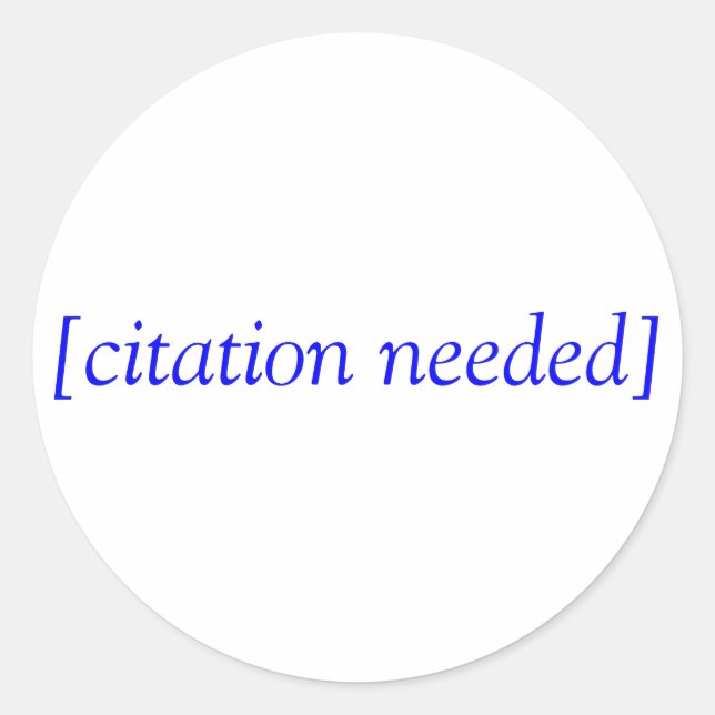 [citation needed] classic round sticker (Front)