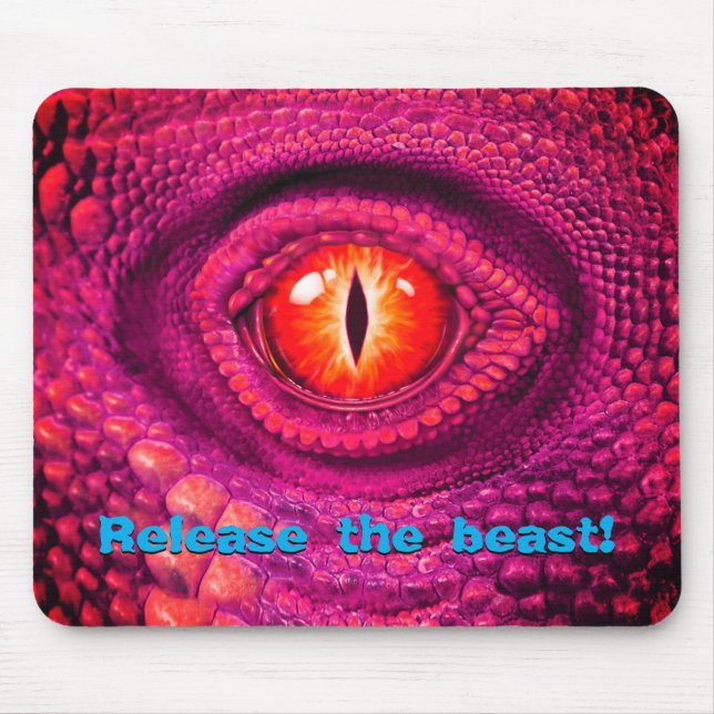 Citation personnalisée tapis de souris de l'oeil d (Devant)