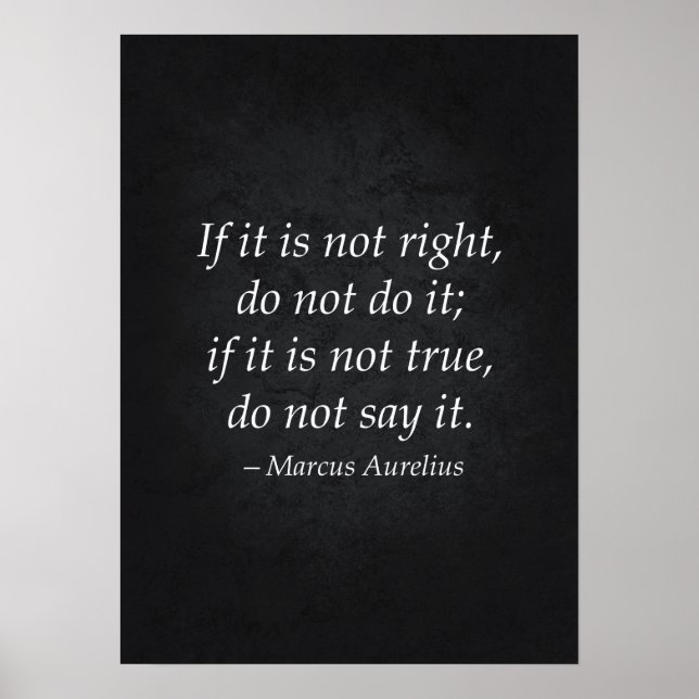 Citation stoïque - Affiche motivationnelle (Devant)