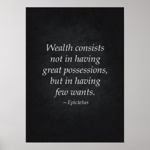 Citation stoïque - Affiche motivationnelle