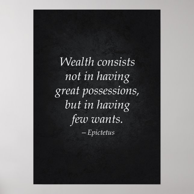 Citation stoïque - Affiche motivationnelle (Devant)