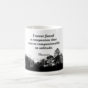 Citation Thoreau - tasse de café