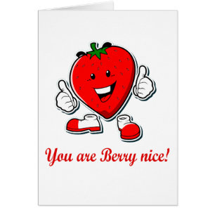 Citation unique gentille de calembour de fraise de