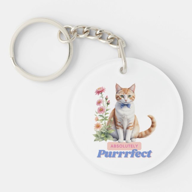 Citation Whimsical Cat "Absolument Purfect" (Devant)