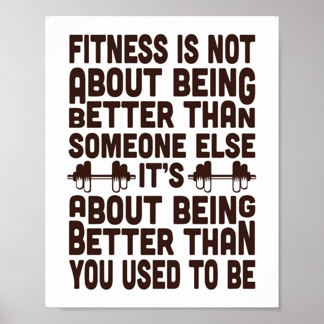 Citations De Fitness Motivationnelle, Affiches De  (Devant)