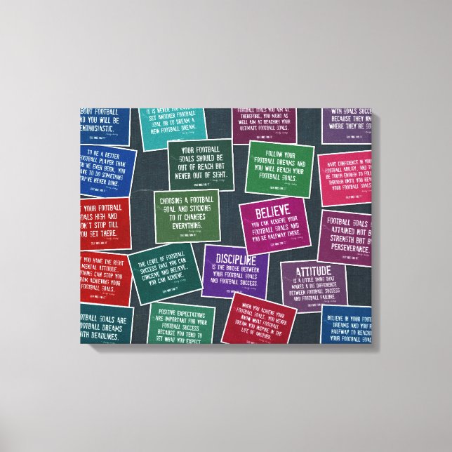Citations de football pour motif toile étirée (Recto)