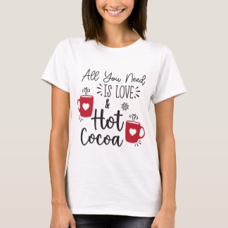 Citations de Noël Chocolat chaud T-shirt