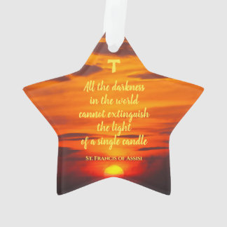 Citations de Saint François avec coucher de soleil