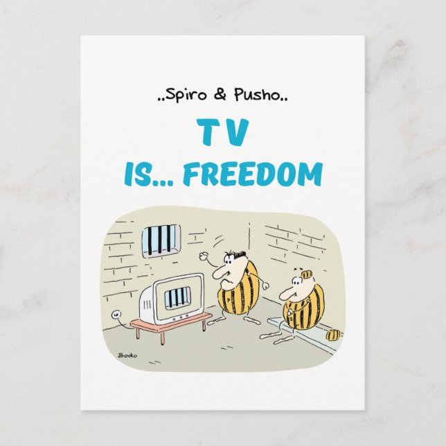 Citations de Spiro & Pusho TV Cartes postales (Devant)