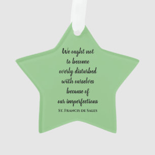 Citations de St Francis de Sales Ornement acryliqu