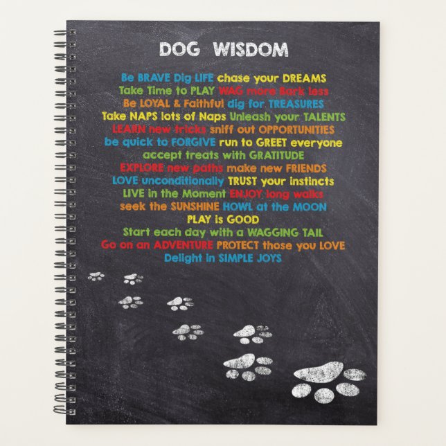 Citations d'inspiration de la sagesse des chiens - (Devant)