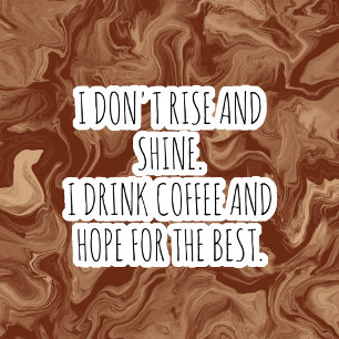 Citations drôles Autocollants pour Tasse à Café