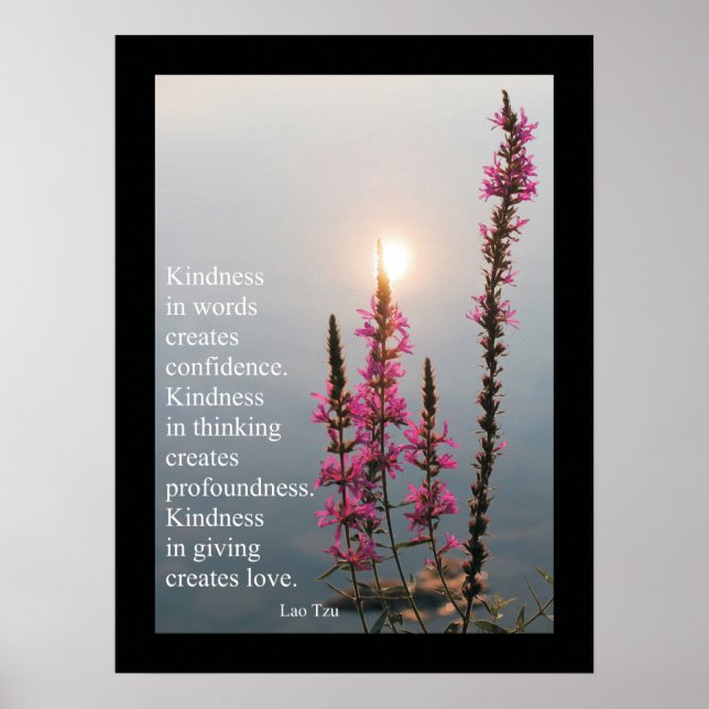 Citations et paroles inspirées Poster Lao Tzu (Devant)