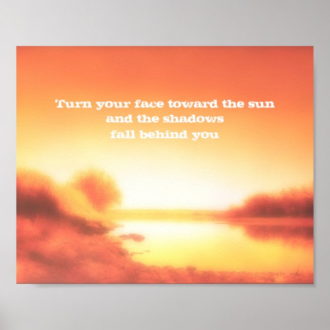citations inspirantes poster nature paysage art (Devant)