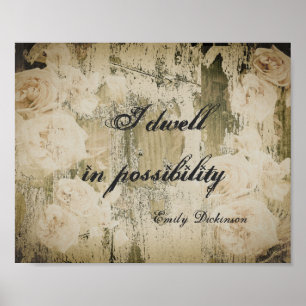 citations inspirantes poster rustique shabby chic
