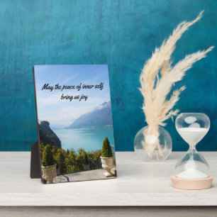 Citations Inspiration Plaque de table avec Easel