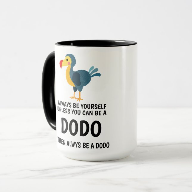 Citations Spéciales Dodo Deux Tons De Café Mug (Devant gauche)